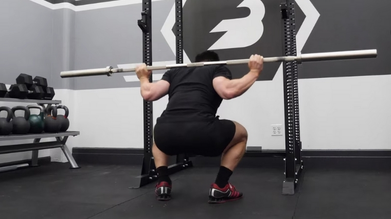 Taylor Atwood Doing Back Squat