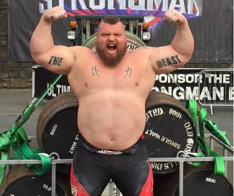 Eddie Hall Squats 759 lbs For 6 Reps With No Belt or