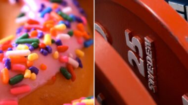 Donuts and barbell plates