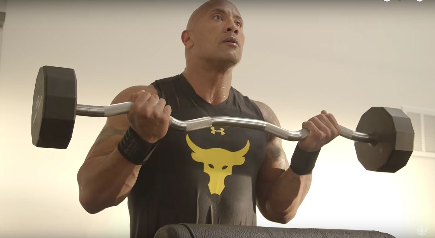 Watch: Dwayne "The Rock" Johnson's Workout Is a Lot Different than What