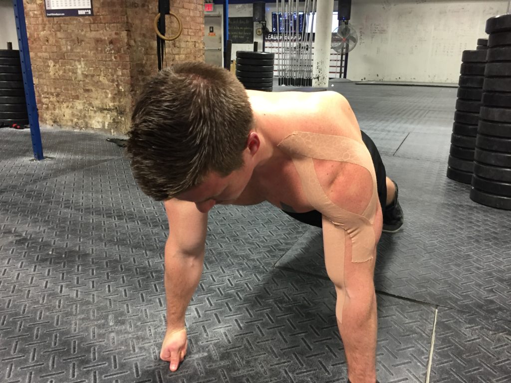 How to use kinesiology tape as push-up tape