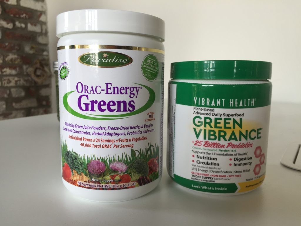 ORAC-Energy Greens vs. Green Vibrance Ingredients