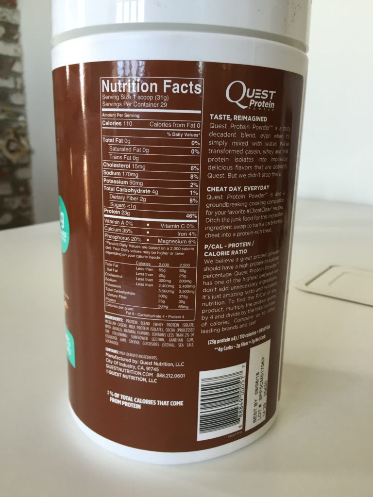 Quest Protein Powder Nutrition Facts