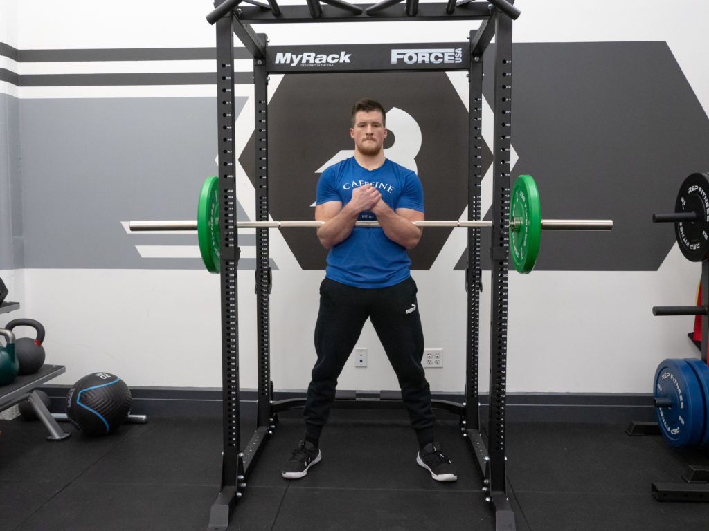 Zercher Squat Cvičení Průvodce - Nastavit