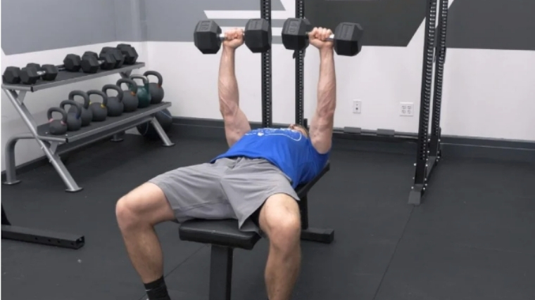 dumbbells incline press