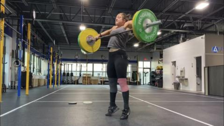snatch pull finish position