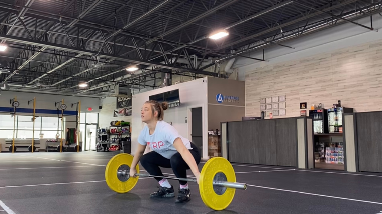 One arm barbell snatch  How many reps of this advanced move can