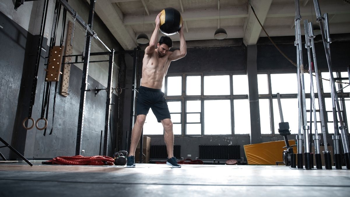 The Main Benefits of Medicine Ball Slams And How to Do Them BarBend