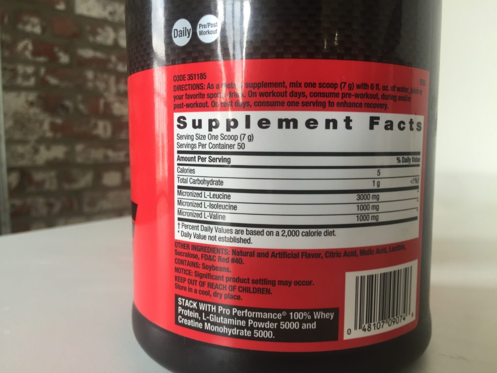 Gnc Pro Performance Bcaa 5000