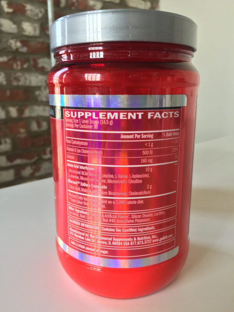 BSN AMINOx Ingredients