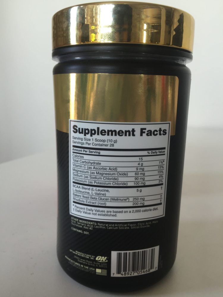 Optimum Nutrition Gold Standard BCAA Supplement