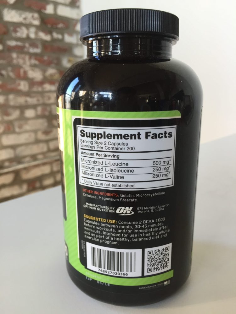 Optimum Nutrition 1000 BCAA Capsules Review (2024)