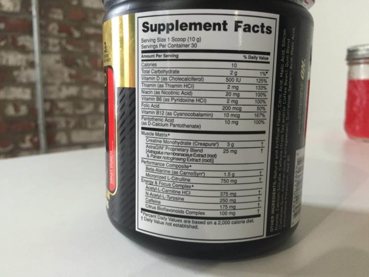 Optimum Nutrition Gold Standard PreWorkout Review BarBend