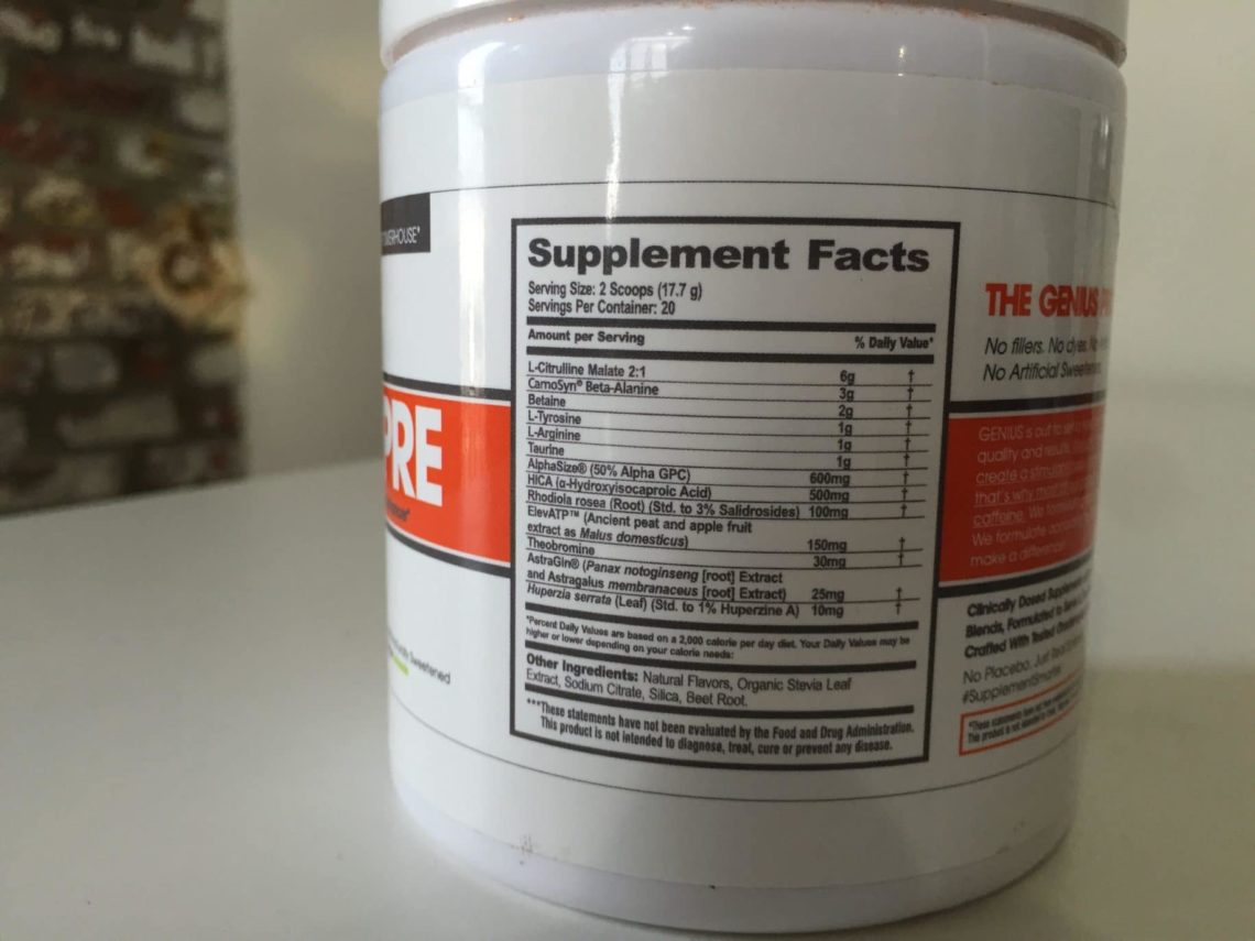 The Genius Brand's Preworkout Review (2024 Update)