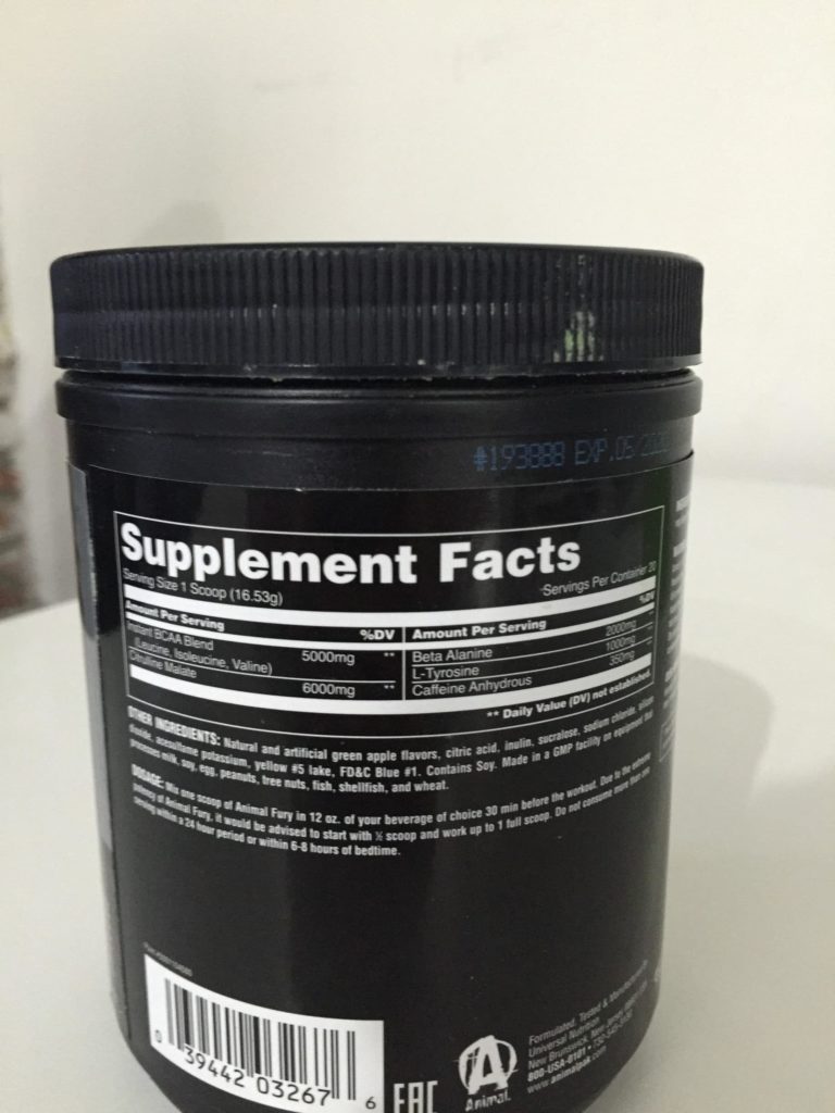 Animal Fury: Pre-Workout Powder Supplements for Energy – Animal Pak