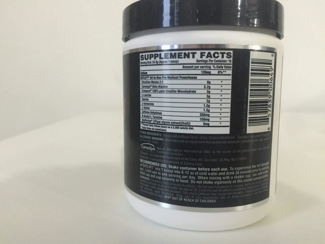 Nutrex Research OUTLIFT PreWorkout Review (2024)