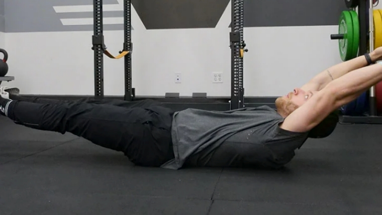 Hollow Body Crunches 