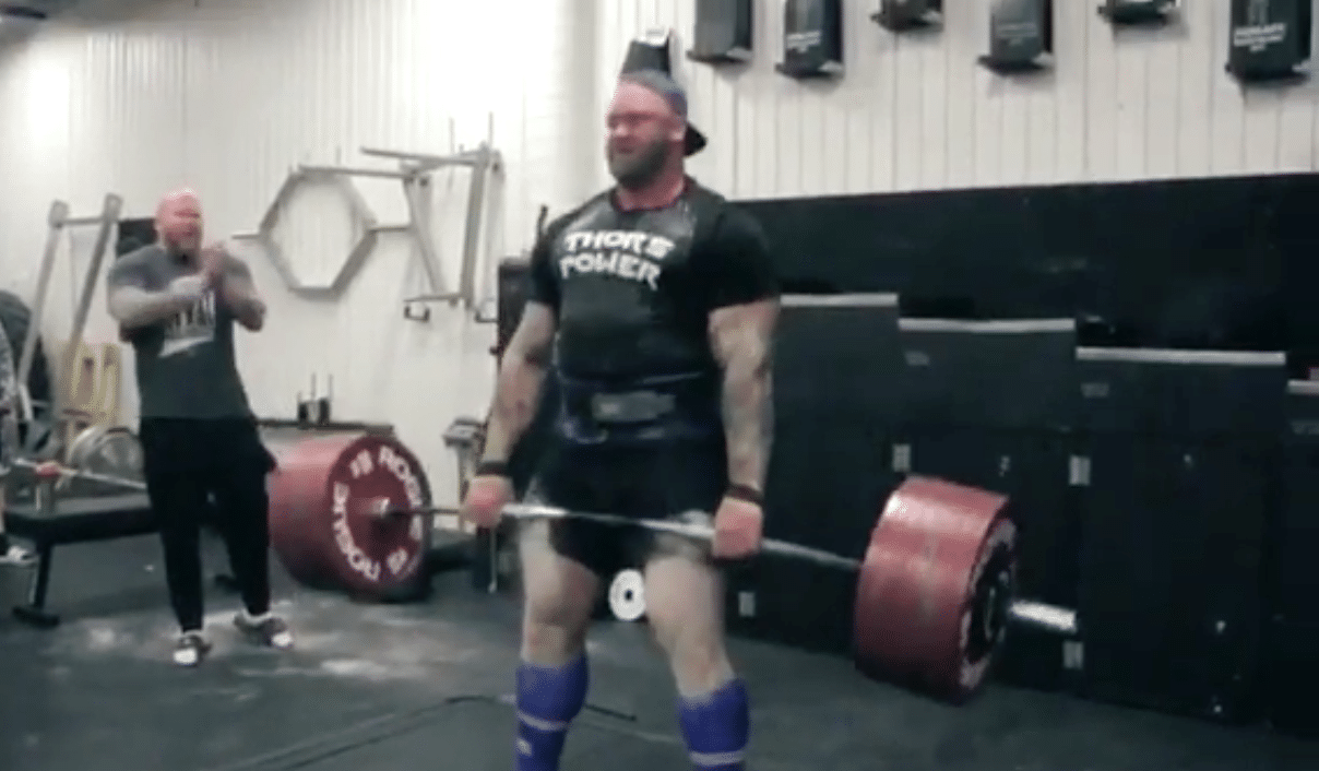 Hafthor Bjornsson Deadlifts 425kg for a Double. Can He ...