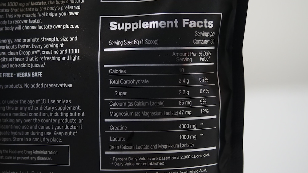 Xendurance® Creatine-JB Ingredients