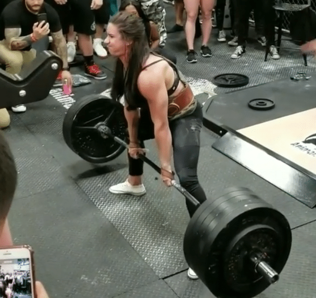 Powerlifter Stefi Cohen Deadlifts 503 lbs for 4 Reps at 120 lbs Bodyweight