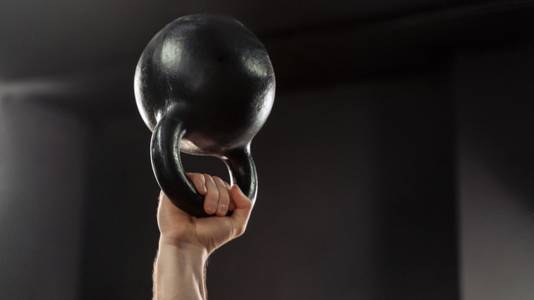 Kettlebell held overhead 