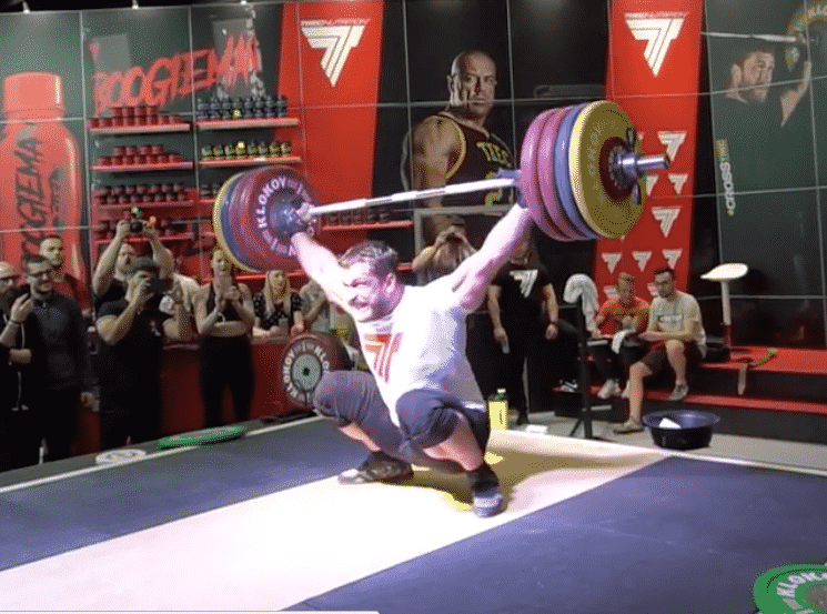 Dmitry Klokov Hang Snatches 200kg, Has Still Got It | BarBend