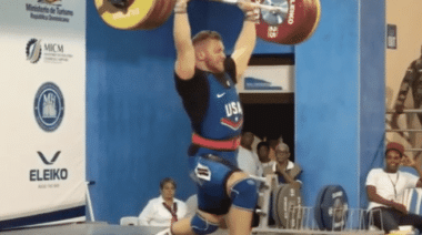 Wes Kitts 212kg clean and jerk