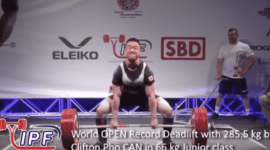 Clifton Pho 285.5kg deadlift