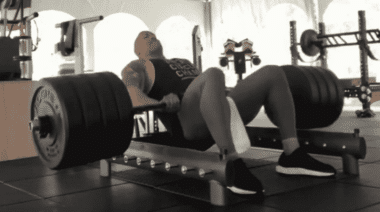 Dwayne Johnson hip thrust