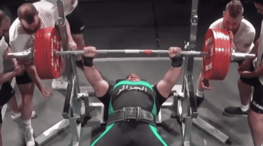 Ilyas Boughalem bench press