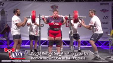 A powerlifter named Bonica Brown