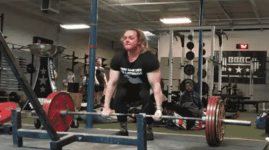 Kristy Hawkins High-Rep Deadlift Set.