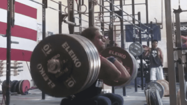 Harrison Maurus Front Squats a 240kg PR.