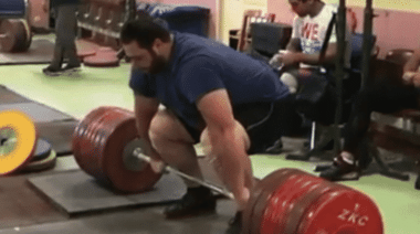 Saeid Alihosseini Deadlifts a Huge 370kg