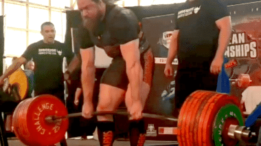 Tom Martin 400kg deadlift