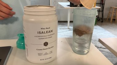 Isagenix IsaLean Shake on table