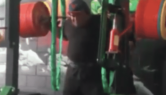 Jezza Uepa Squats 450kg Wrapped for a Double
