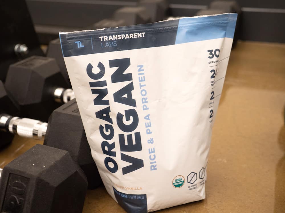 Transparent Labs Vegan Protein Packaging