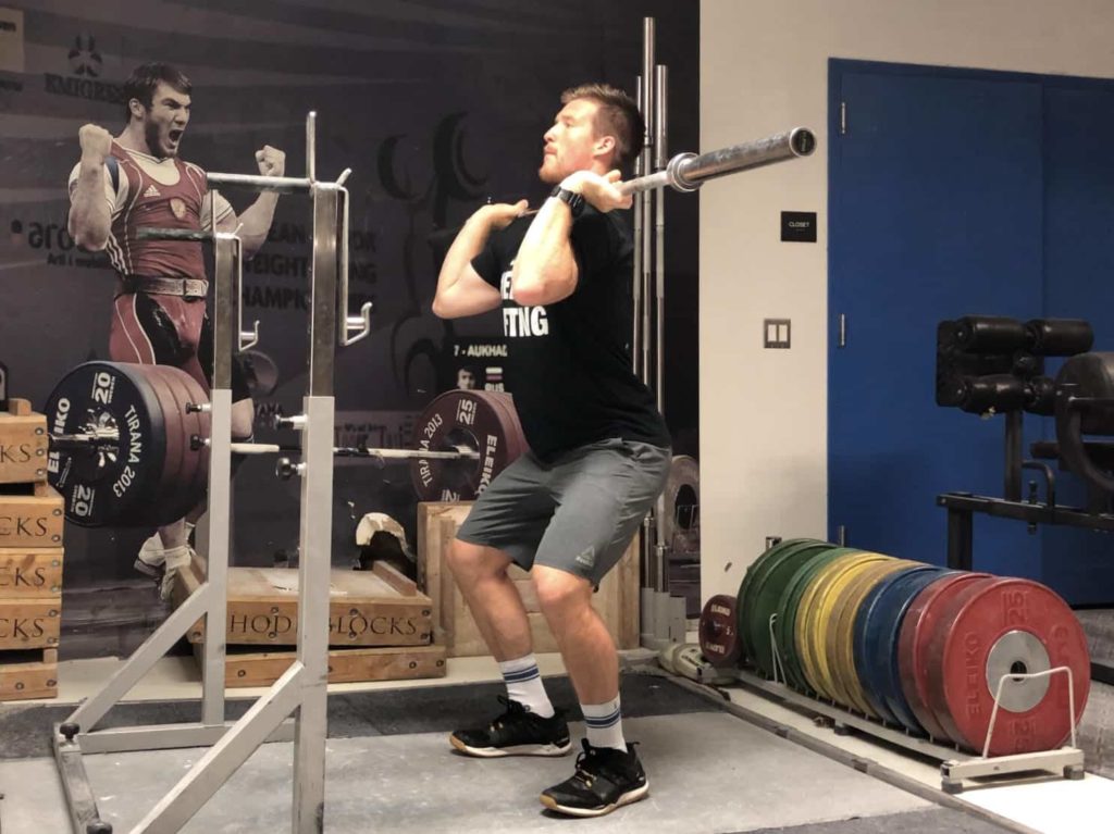 Squat Jerk Dip Phase