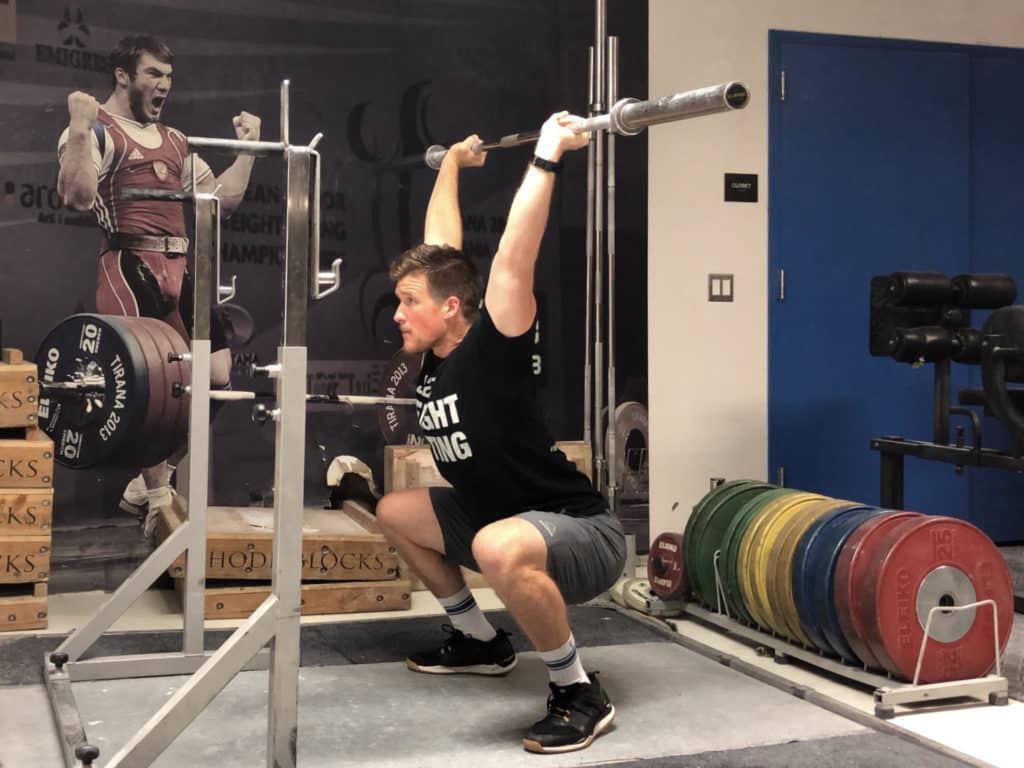 Squat Jerk Receiving Position 2