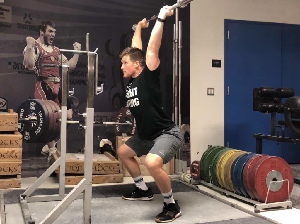 Squat Jerk Receiving Position 1
