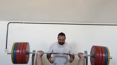 Siamand Rahman Bench Presses a 295kg/650 lb Triple In Prep for the 2018 Asian Para Games