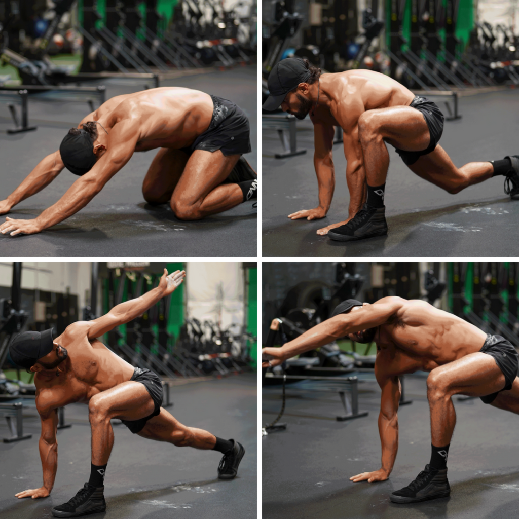 Mountain Climber With Reach Mobility Drill