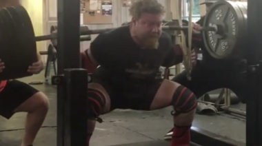 Powerlifter Andrew Hause Squat Triple