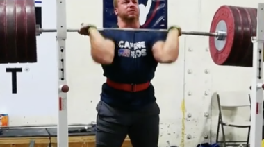 Wes Kitts 255kg Front Squat PR