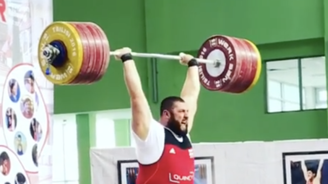 Lasha Talakhadze Clean & Jerks Unofficial World Record 264kg