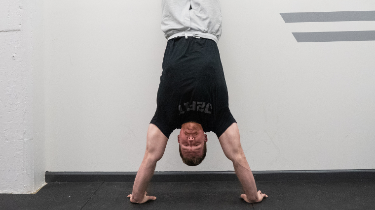 Modified Handstand Push Up (Off Box): Video Exercise Guide & Tips