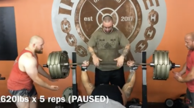 Julius Maddox 620 lbs Bench Press