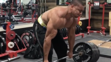 Larry Wheels Deadlifts 855 lb Triple