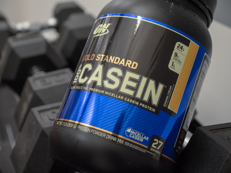 Optimum Nutrition Casein on weights